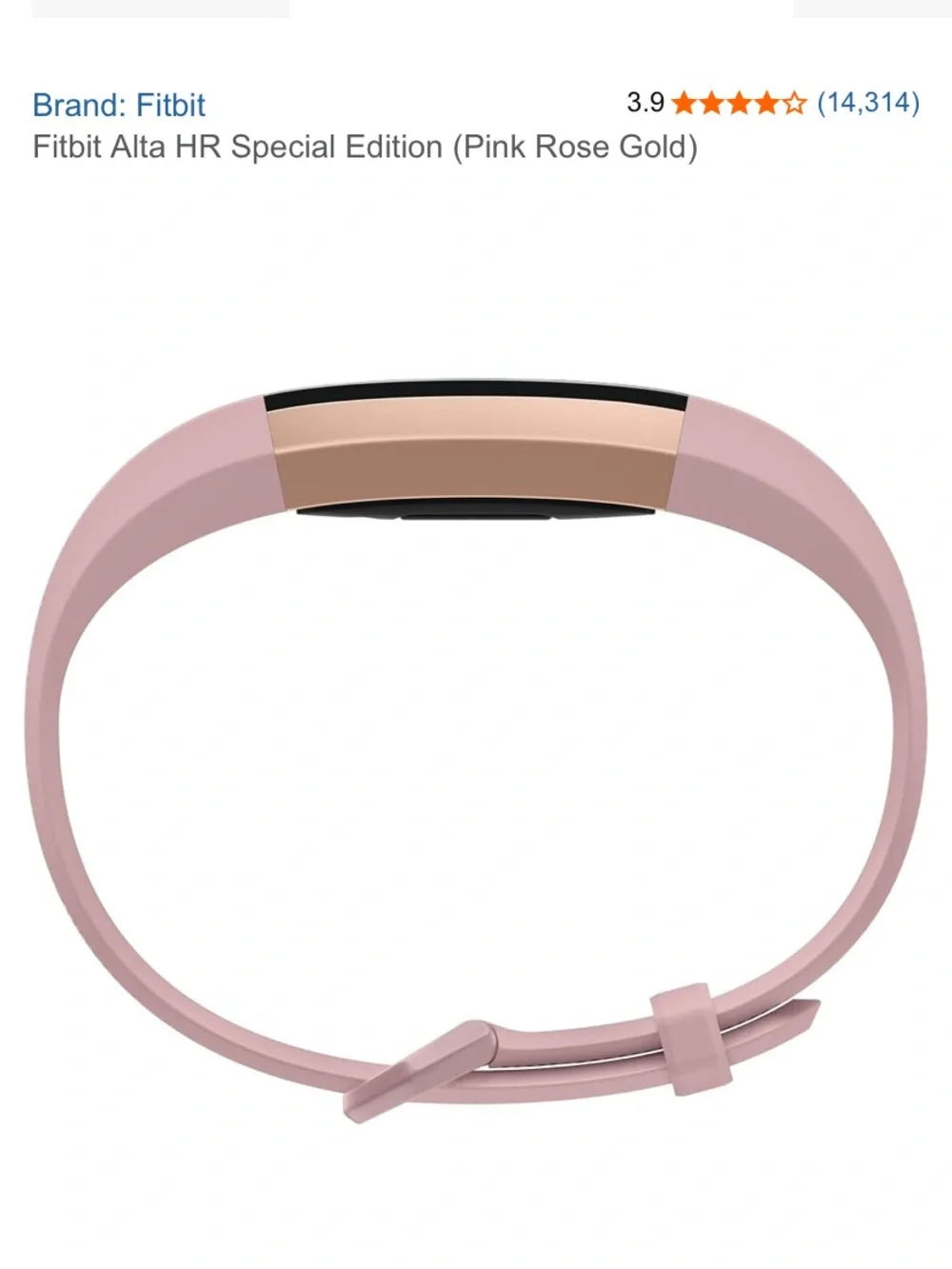 Health & Activity Tracker Smart Band in Rose Gold Pink